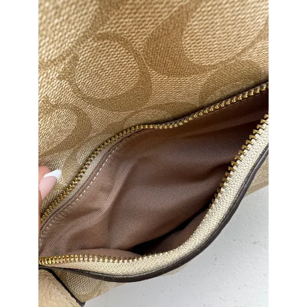 Coach C7261 Kacey Signature Canvas Snake Colorblock Handles Satchel Crossbody - Image 8