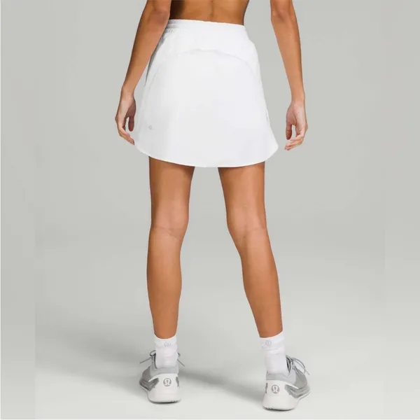 Lululemon Hotty Hot HR High-Rise Athletic Skirt Skort *Long White Size 2 - Image 2