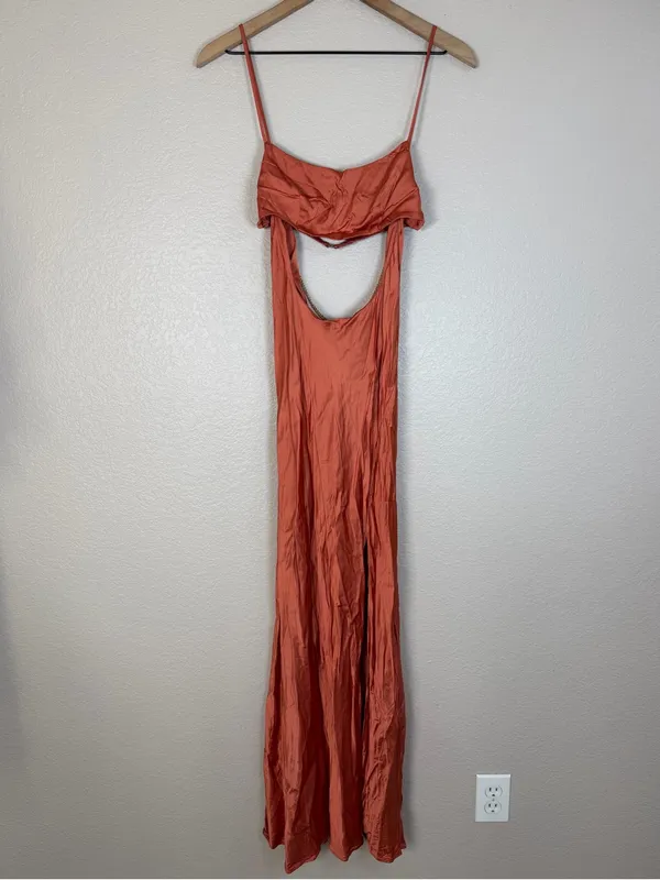 LPA Revolve Adellum Maxi Dress in Copper size XS $248 - Image 7