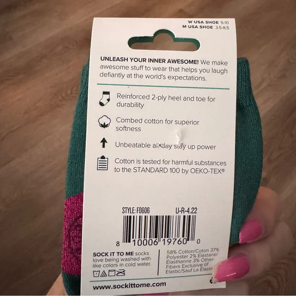 Sock it to me Knee High Christmas Socks NEW Shimmer Ornaments - Image 3