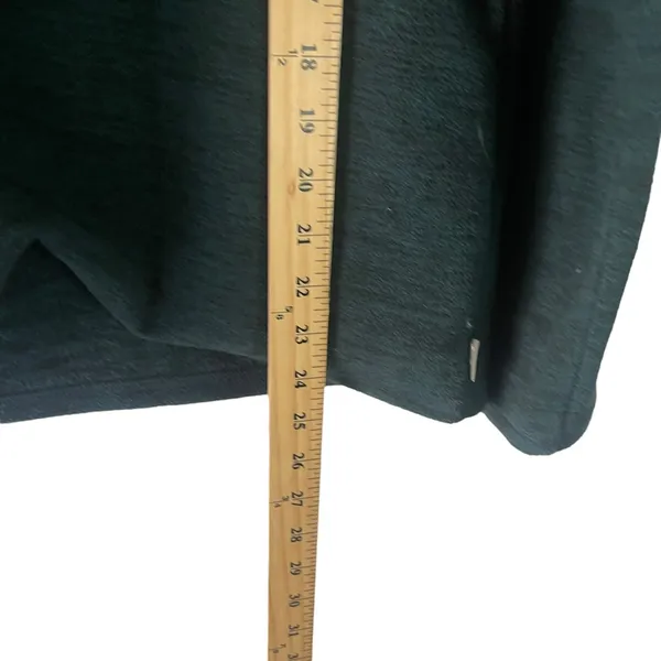 Eddie Bauer Women's Size Small Green Half‎ Zip Fleece Pullover Sweater - Image 9
