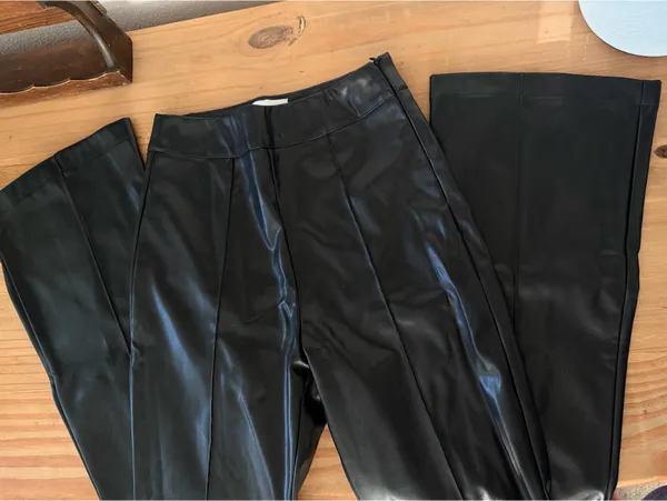 Princess Polly Leather Pants Black Faux - Image 7