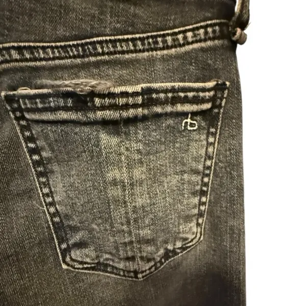 Rag & Bone Distressed‎ Black Jeans nwot - Image 2