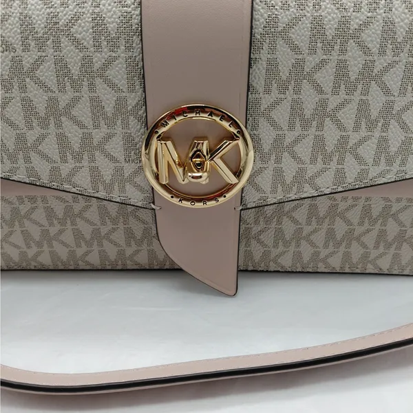 Michael Kors Logo Shoulder Bag Handbag Purse Wedding Party Quiet Luxury Coquette - Image 5