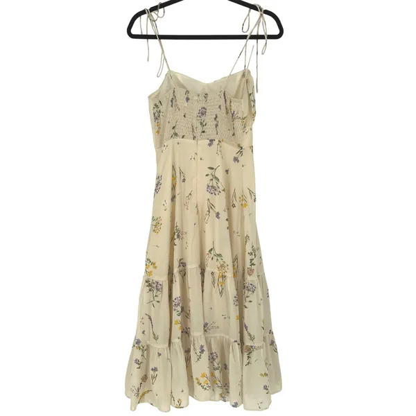 Showpo Wild Flowers Tie-Strap Cami Midi‎ Dress Size 4 Floral Y2K Garden Wedding - Image 7