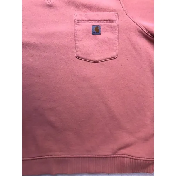 Carhartt Pocket Sweatshirt Womens XXL Pink‎ Relaxed Fit 103925 P04 - Image 6