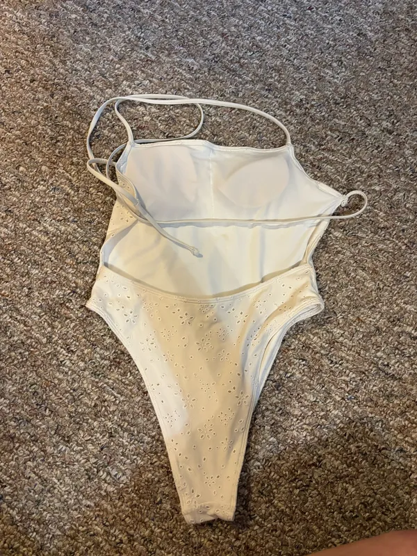 Abercrombie White One-Piece Swimsuit - Image 2