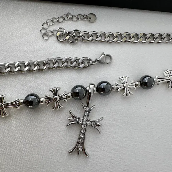 Cross Pendant Necklace for Men Women,Streetwear Punk Hip Hop Unisex Style - Image 4
