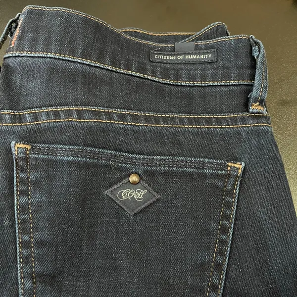 Citizens of‎ Humanity Low Rise Slim Bootcut Jeans Dark Wash 25 X 34” Y2K Baddie - Image 7