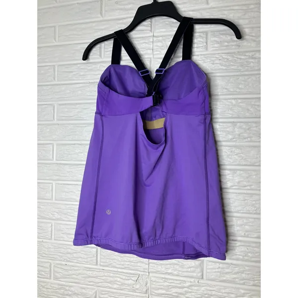 Lululemon athletica catch me tank power purple Running‎ athletic women's size 8 - Image 6
