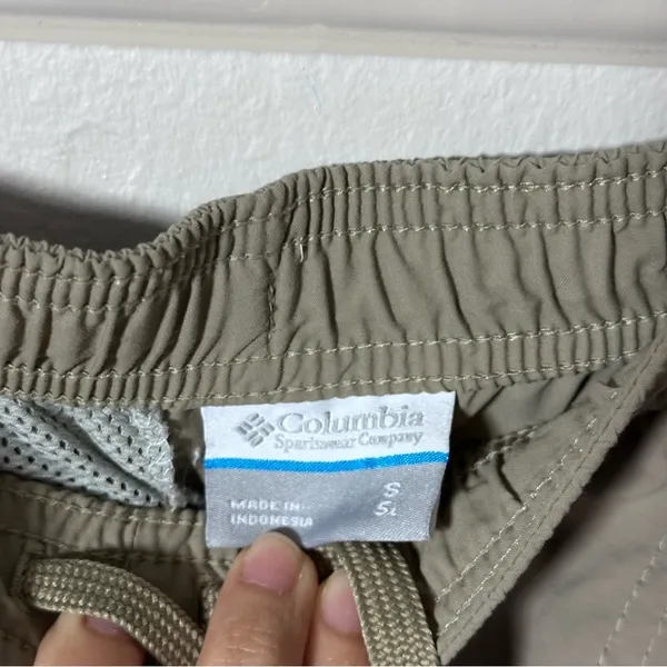 Columbia Sportwear Women Khaki Tan Cargo‎ Hiking Shorts size S 5L - Image 3