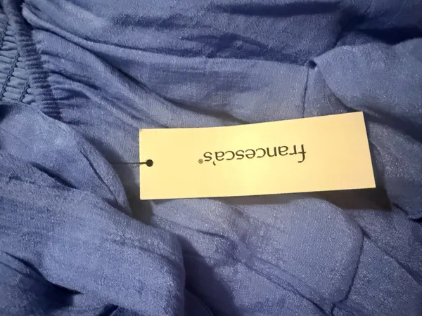 Blue dress from Francesca with tags still on it and an open back - Image 3