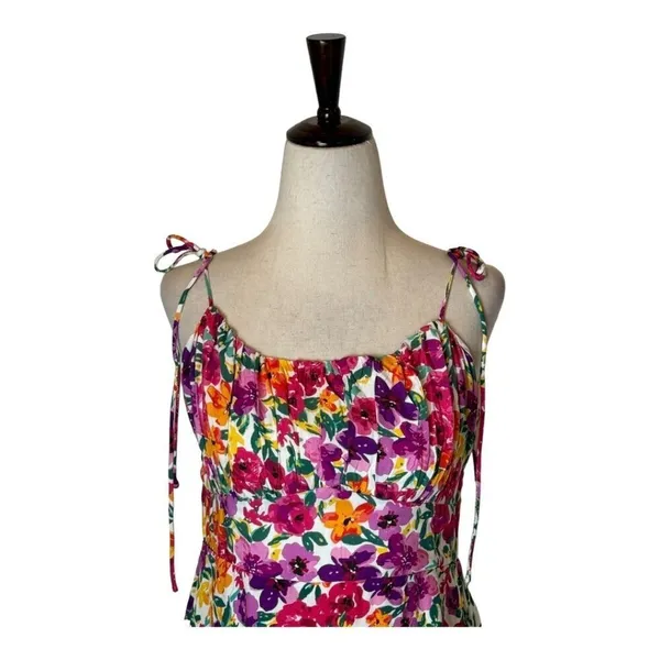 Showpo‎ Dress Women 8 Pink Packed Floral Print Monaco Midi Boho Cottagecore - Image 5