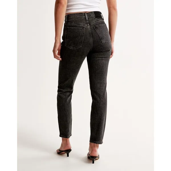 ✨Abercrombie & Fitch High Rise Mom Black Sz 26/2 Jeans✨ - Image 5