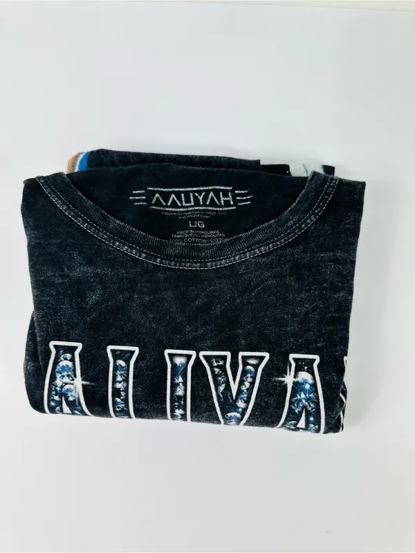 Anvil Black Graphic Aaliyah Tee - Image 5