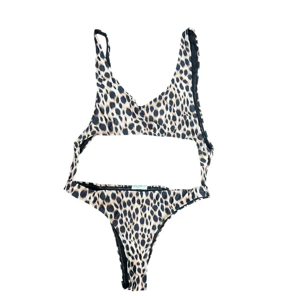 Motel Lucy One Piece Swimsuit in Original Cheetah Size Small NWT - Image 3