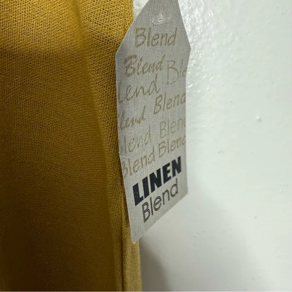 NWT For Cynthia Linen Blend Asymmetrical Yellow‎ Sleeveless Dress Small Flowy - Image 7