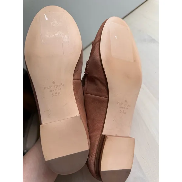 Kate Spade Berkeley Brown Tan Suede Tassel Loafers Flats Women’s 5.5 - Image 6