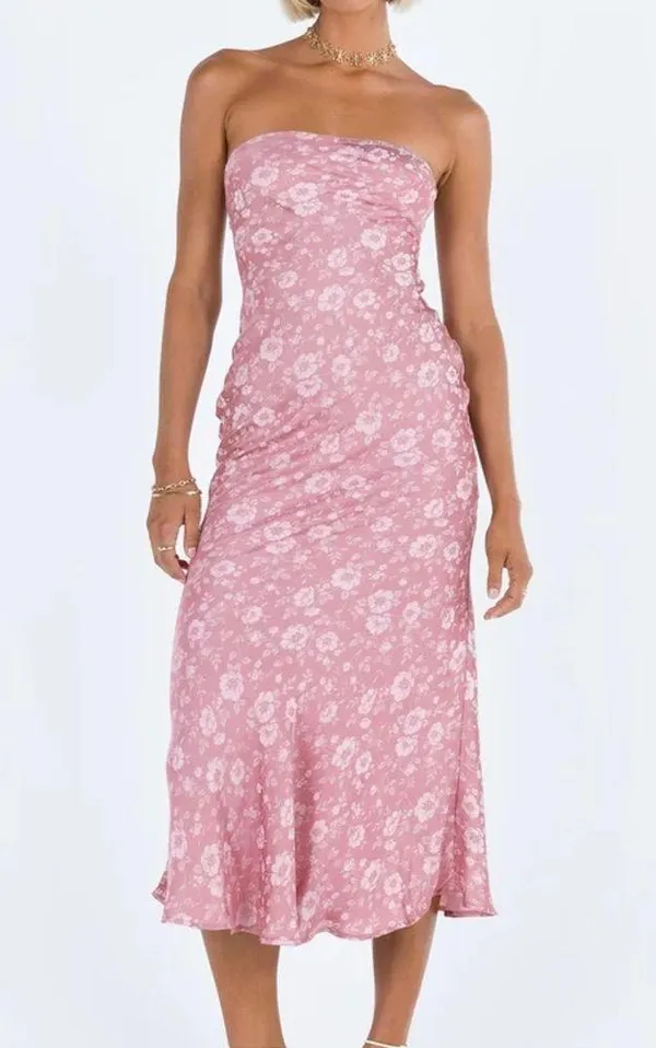 Princess Polly Pink Floral Dress - Image 4