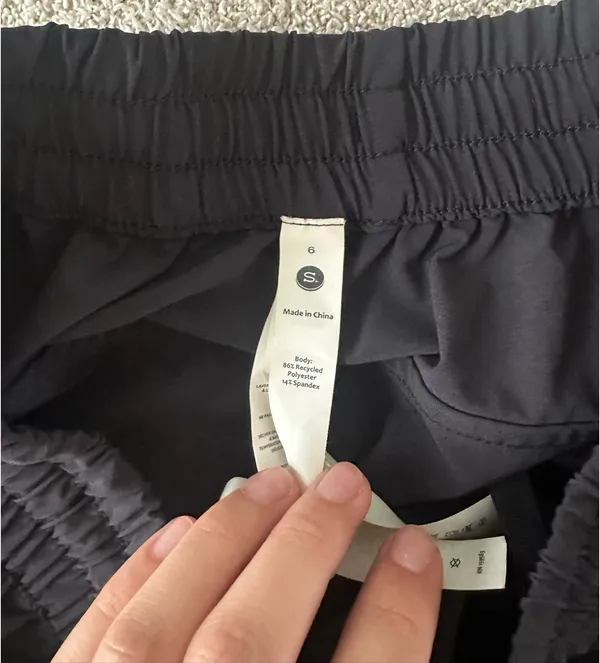Black Running shorts Size 6 - Image 2
