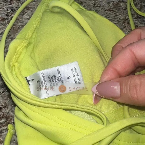 Shade‎ & Shore Strappy One Piece Swimsuit | Neon Yellow/Lime | Size S - Image 4
