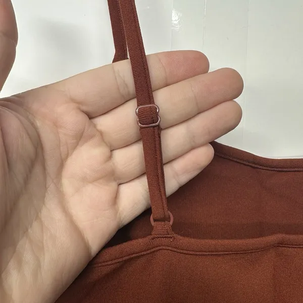 VERSONA Women's Dark Burgundy Cami Top Size Medium Spaghetti Strap Tank - Image 4