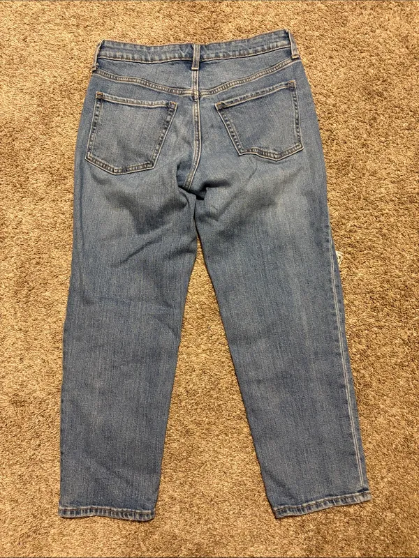 Old Navy Women's High Rise OG Straight Ripped Denim‎ Jeans Size 6 Short - Image 6