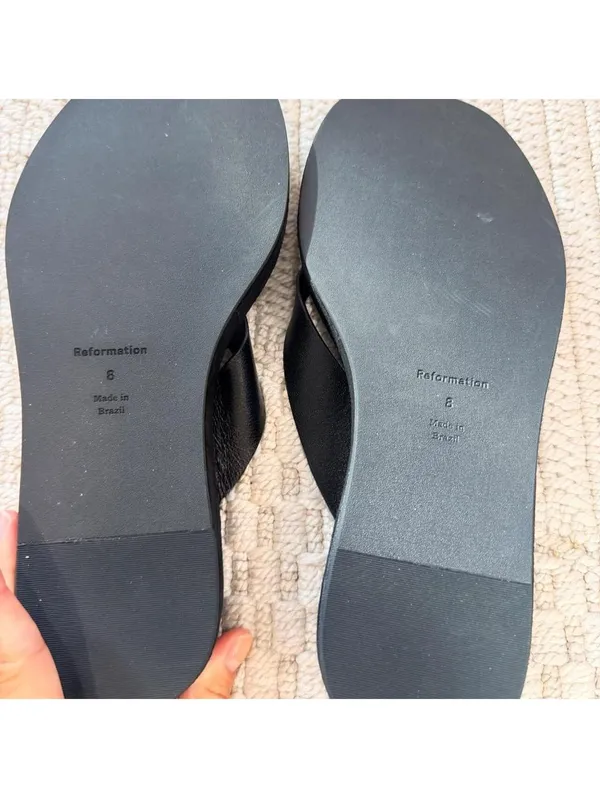 Reformation Eden Black Platform Flip Flop - Image 6