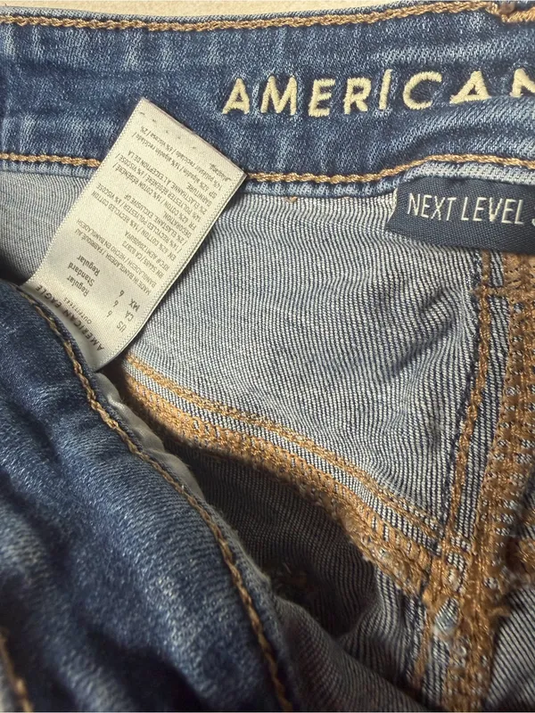 American Eagle Outfitters Indigo Flare Wide-Leg Jeans - Image 7