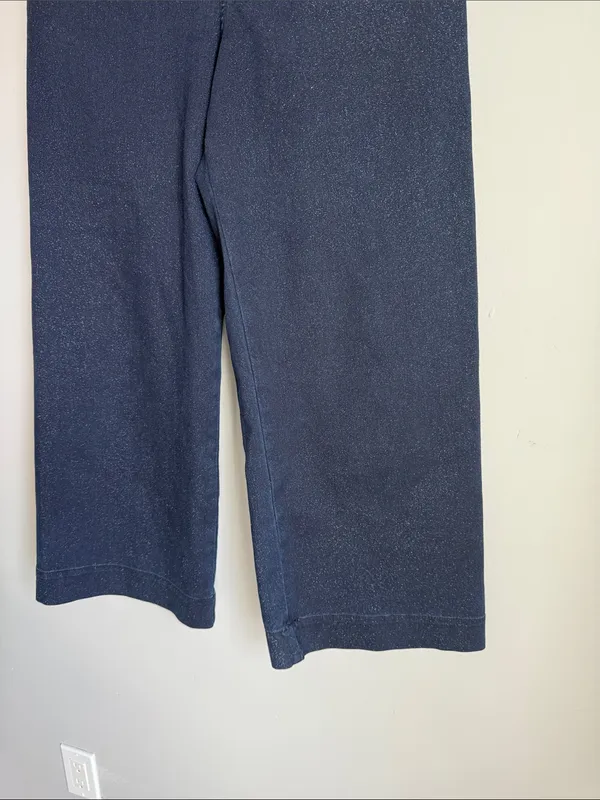 Anthropologie Maeve The Colette Sparkle Crop Wide-Leg Jeans 28 - Image 8