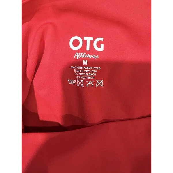 NWT OTG Athleisure Red activewear set Jacket, Sport Bra And Pants Leggings - Image 12