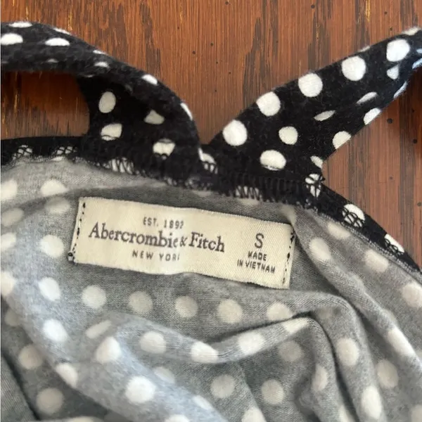 Abercrombie & Fitch Polka Dot Tank Size S Black - Image 2