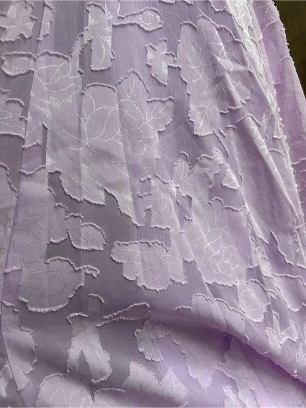 Strapless Lavender Evening Gown with Textured Detail size 6 - Image 3