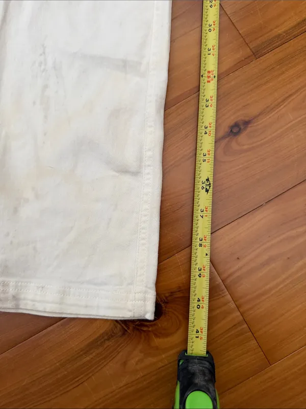 Cotton Candy White Elastic Drawstring Pants Size M - Image 4