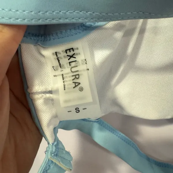 Exlura Light Blue Strappy‎ Cutout Bikini Swimsuit Top Womens Size Small NWT - Image 3