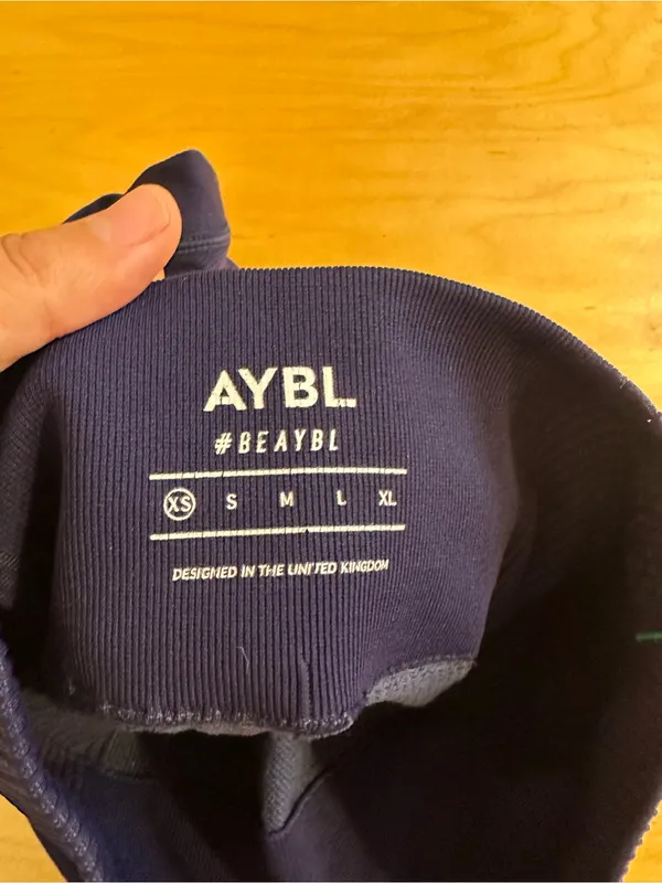 AYBL Reflex Seamless High Waisted Dark Blue Leggings XS - Image 4