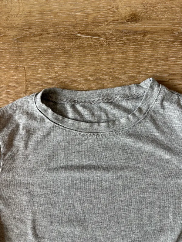 Light Grey Long Sleeve Top Gray Size XS - Image 3