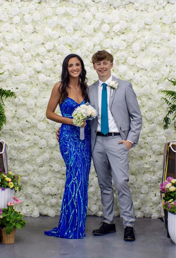 Rachel Allen Prom Dress Blue - Image 4