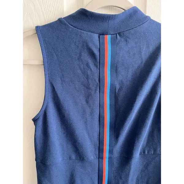 TITLE NINE Midi Dress Womens Small Sleeveless Blue/Red Activewear Tennis Golf - Image 9