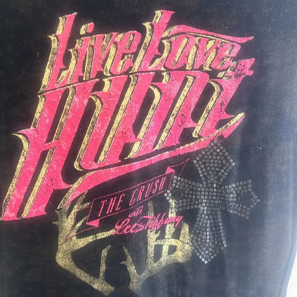 Black biker tshirt Size M - Image 2