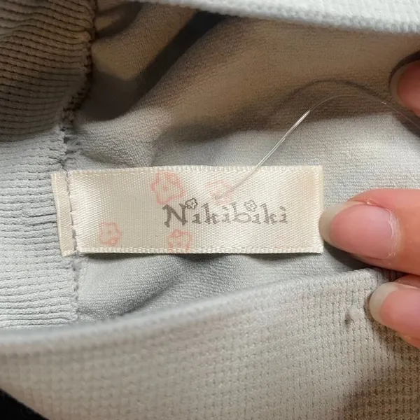 Nikibiki‎ Womens Light Grey Seamless Ribbed Lounge Pants Straight Leg Stretch - Image 2