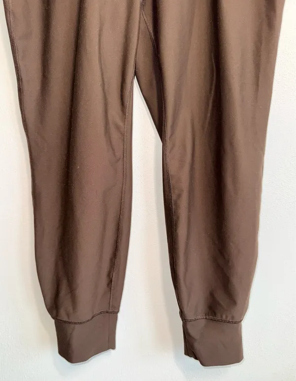 Old Navy Active Powersoft Go Dry Joggers Brown High Rise Pocket - Image 5