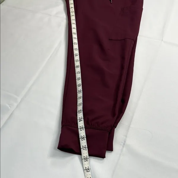 Red Tapered Joggers with Adjustable Waist‎ - Image 7