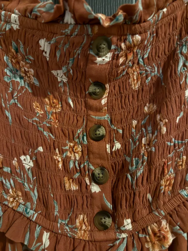 American Eagle Outfitters Romper Floral L - Image 5