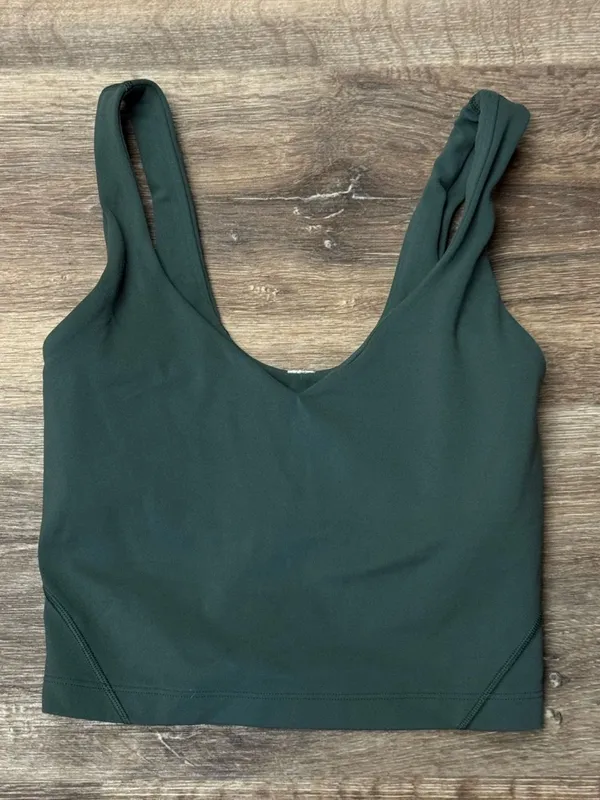 Lululemon Align Tank Top Olive Green Women’s 0 - Image 2