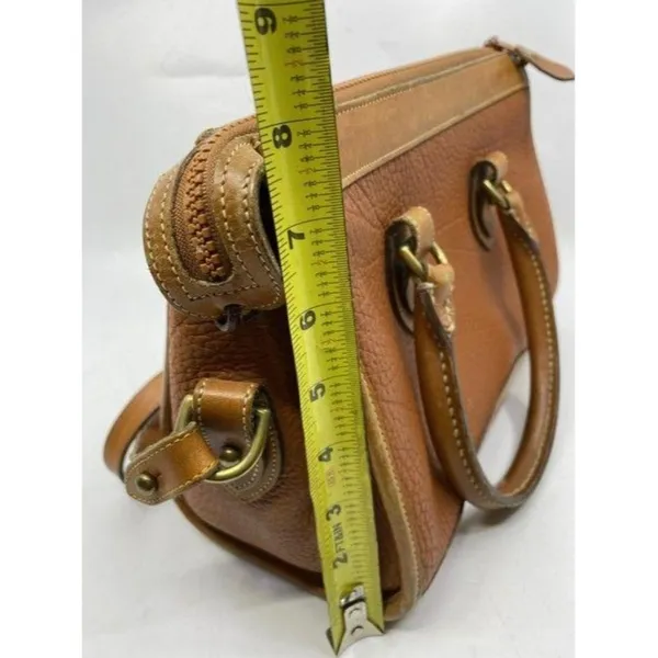 dooney and bourke vintage classic brown leather cr - Image 3