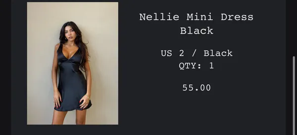 Princess Polly Dress Mini Black - Image 3