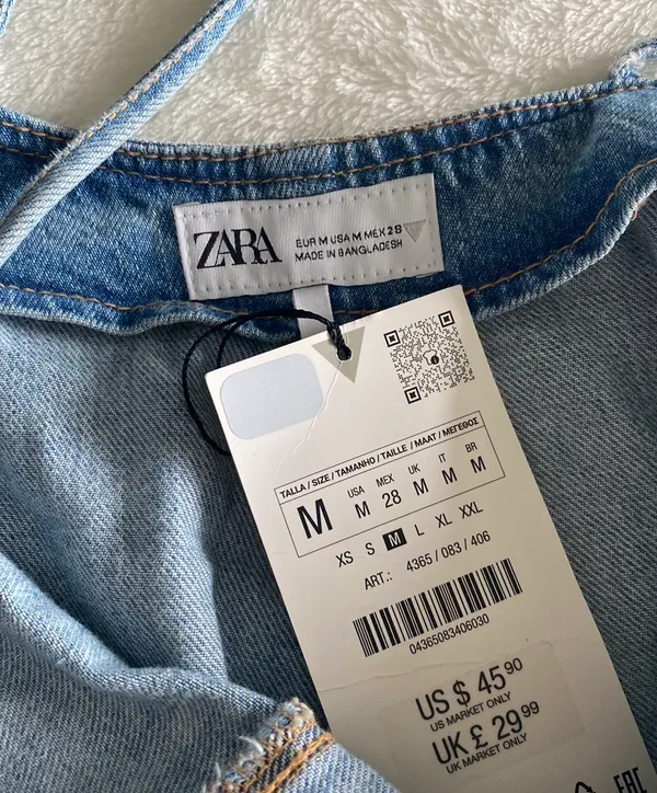 ZARA Denim TRF Jumpsuit Romper - Image 4