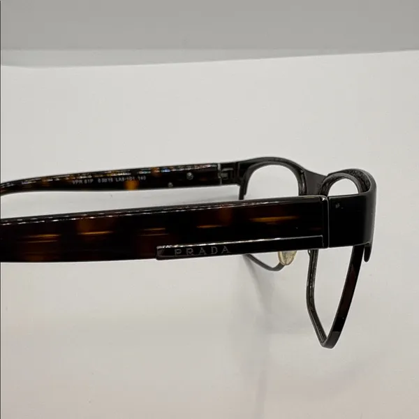 Women’s Prada tortoise shell eyeglass frames VPR 61P 53-16 LA8-101 140 - Image 2