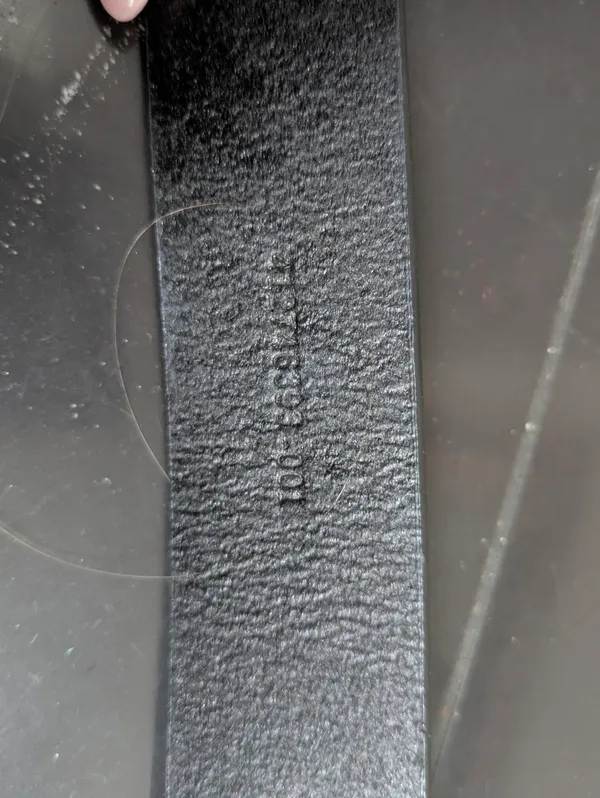 Lauren Ralph Lauren Black Leather Slide Buckle Belt - Image 4
